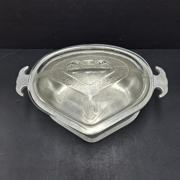 Guardian Service Aluminum Cookware Triangle Shape with Glass Lid Vtg Please Read - Picture 2 of 16